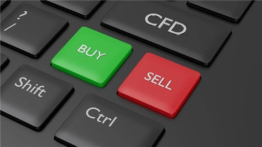 3D render of computer keyboard with CFD button